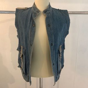 Vintage 80’s Giorgio Morandi Stonewashed Denim Vest